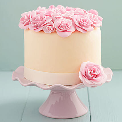 Naked Vanilla Celebration Cake Recipe | Baking Mad