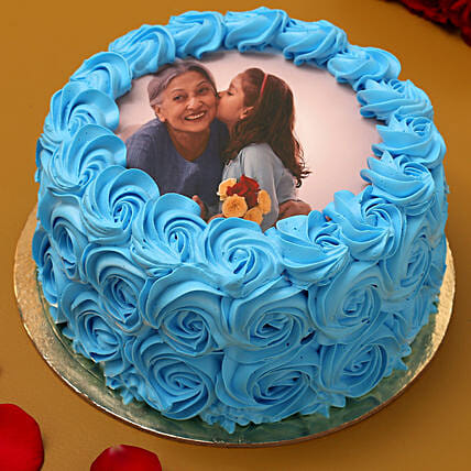 Plain Blue Velvet Cake