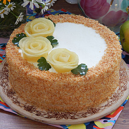 Fresh Cream Pineapple Cake. | Sameera's Kitchen…..